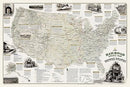 National Geographic 1020721 NAT GEO RR LEGACY MAP LAM