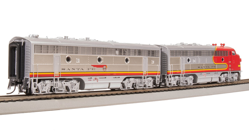 BLI 8190 EMD F7 A/B Set, ATSF 328L/328A, Warbonnet Scheme, 1950's Details, A-unit Paragon4 Sound/DC/DCC, Unpowered B, HO