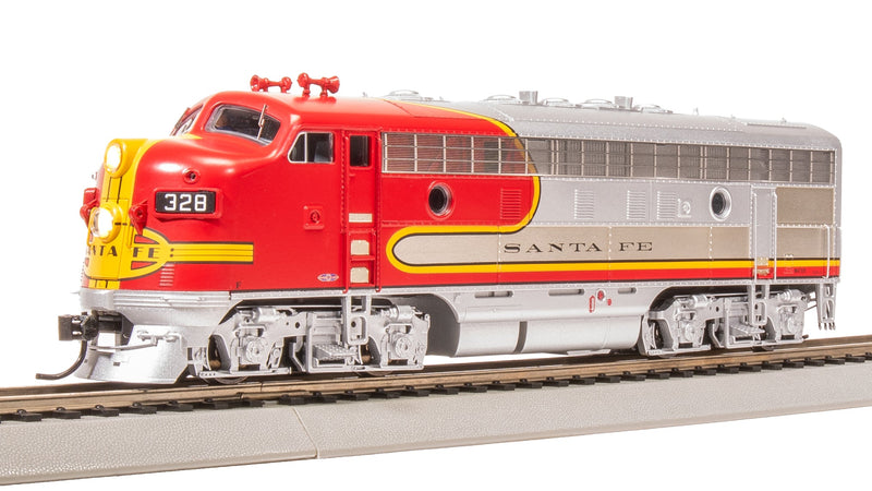 BLI 8190 EMD F7 A/B Set, ATSF 328L/328A, Warbonnet Scheme, 1950's Details, A-unit Paragon4 Sound/DC/DCC, Unpowered B, HO