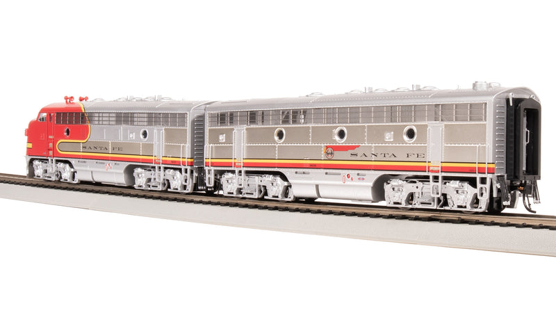 BLI 8190 EMD F7 A/B Set, ATSF 328L/328A, Warbonnet Scheme, 1950's Details, A-unit Paragon4 Sound/DC/DCC, Unpowered B, HO