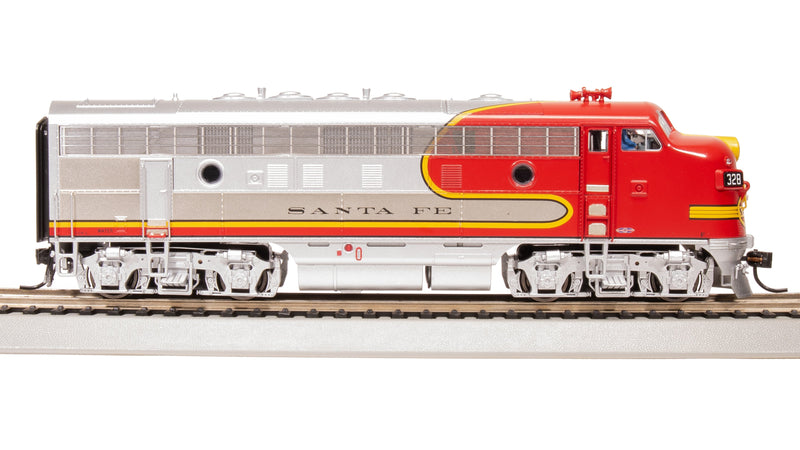 BLI 8190 EMD F7 A/B Set, ATSF 328L/328A, Warbonnet Scheme, 1950's Details, A-unit Paragon4 Sound/DC/DCC, Unpowered B, HO