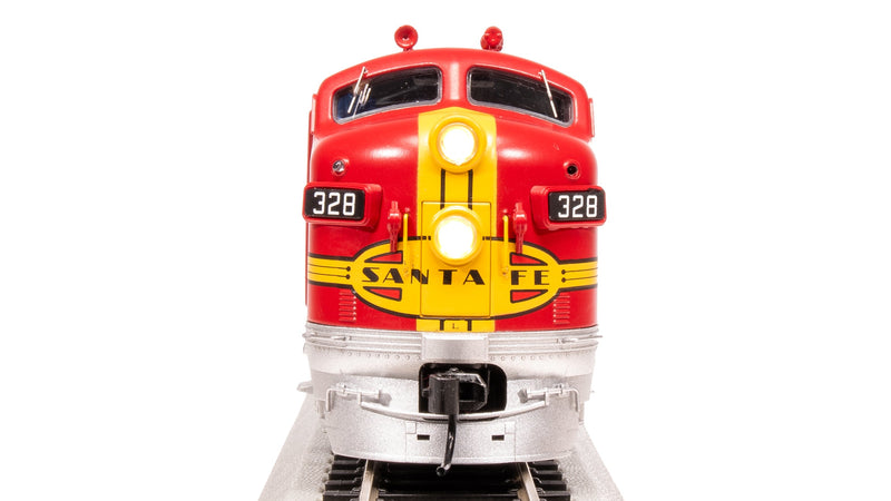 BLI 8190 EMD F7 A/B Set, ATSF 328L/328A, Warbonnet Scheme, 1950's Details, A-unit Paragon4 Sound/DC/DCC, Unpowered B, HO