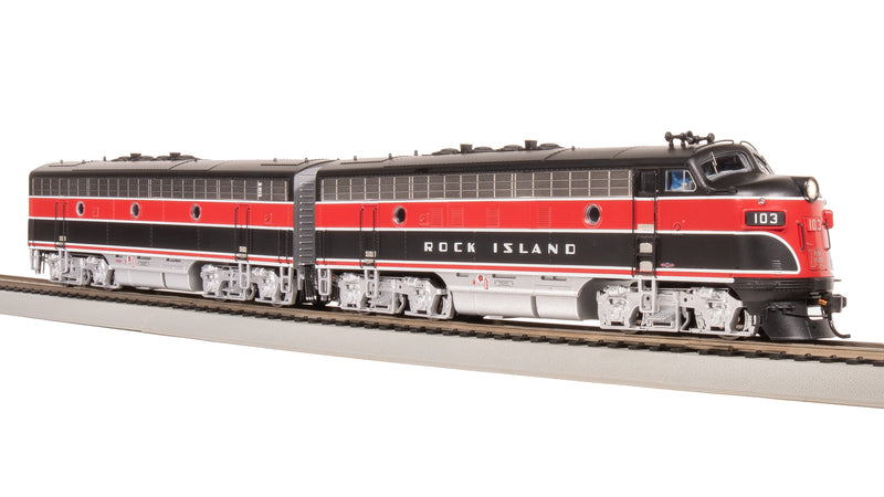 BLI 8191 EMD F7 A/B, CRIP 103/105B, Red/Black w/ Aluminum Trucks, A-unit Paragon4 Sound/DC/DCC, Unpowered B, HO