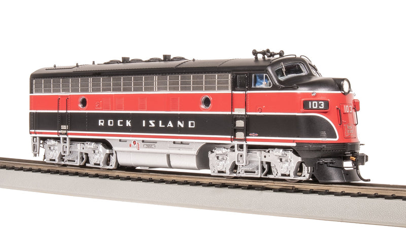 BLI 8191 EMD F7 A/B, CRIP 103/105B, Red/Black w/ Aluminum Trucks, A-unit Paragon4 Sound/DC/DCC, Unpowered B, HO