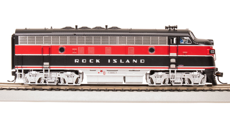 BLI 8191 EMD F7 A/B, CRIP 103/105B, Red/Black w/ Aluminum Trucks, A-unit Paragon4 Sound/DC/DCC, Unpowered B, HO