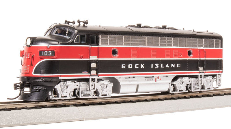 BLI 8191 EMD F7 A/B, CRIP 103/105B, Red/Black w/ Aluminum Trucks, A-unit Paragon4 Sound/DC/DCC, Unpowered B, HO