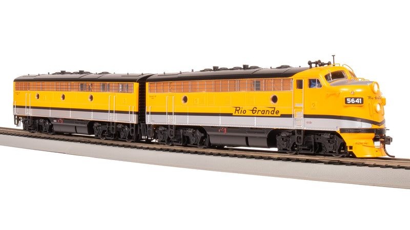 BLI 8192 EMD F7 A/B, DRGW 5641/5642, Single Stripe Scheme, A-unit Paragon4 Sound/DC/DCC, Unpowered B, HO