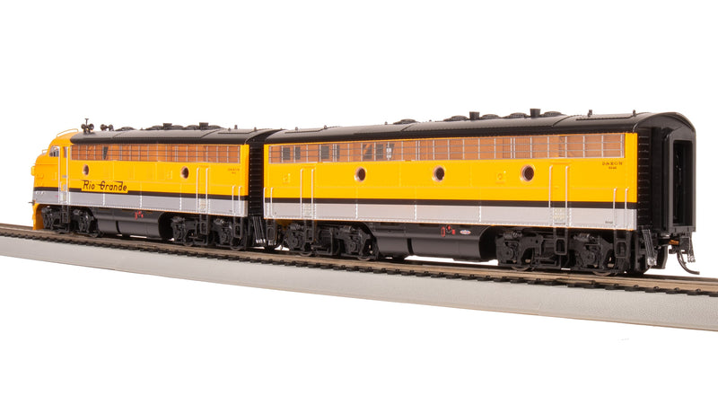 BLI 8192 EMD F7 A/B, DRGW 5641/5642, Single Stripe Scheme, A-unit Paragon4 Sound/DC/DCC, Unpowered B, HO