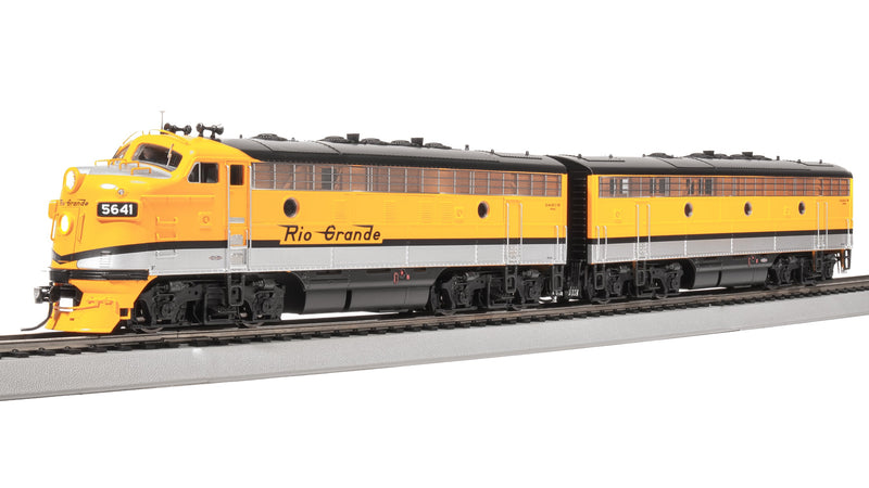 BLI 8192 EMD F7 A/B, DRGW 5641/5642, Single Stripe Scheme, A-unit Paragon4 Sound/DC/DCC, Unpowered B, HO