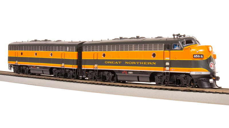 BLI 8193 EMD F7 A/B, GN 454A/454B, As-Delivered Empire Builder, Freight Service, A-unit Paragon4 Sound/DC/DCC, Unpowered B, HO