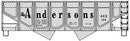 PREORDER Accurail HO 81961 55-Ton Panel-Side 2-Bay Hopper Kit, The Andersons AEX (gray)