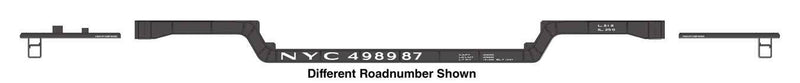 PREORDER Walthers Mainline HO 910-50229 81' 8-Axle Depressed Center Flatcar, New York Central