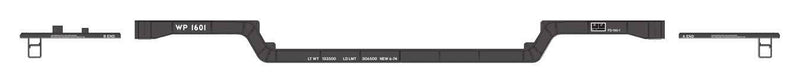 PREORDER Walthers Mainline HO 910-50244 81' 8-Axle Depressed Center Flatcar, Western Pacific
