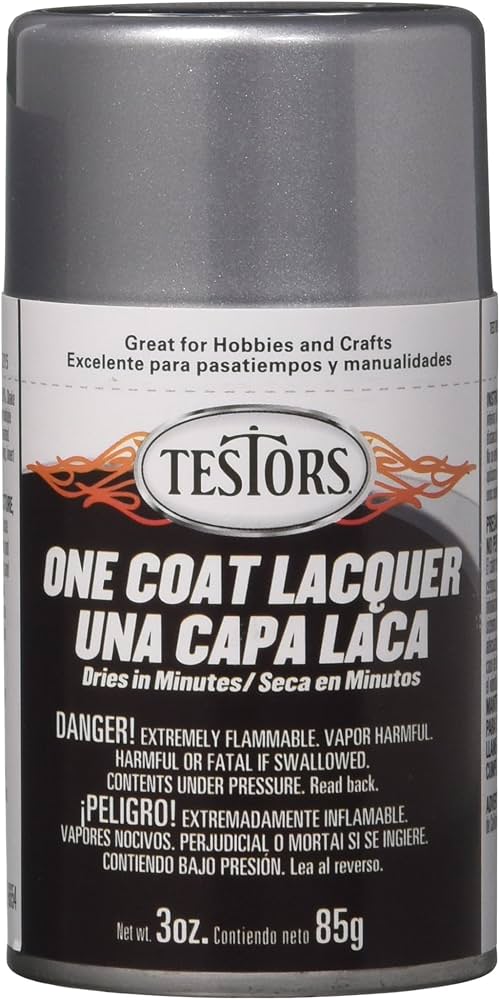 Rust-oleum 1830MT Testors Enamel Spray, Diamond Dust Lacquer (3oz)