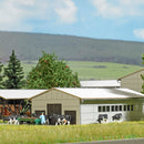 PREORDER Busch N 8204 LPG Cattle Barn Laser-Cut Card Kit | 54.39
