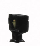 Atlas N 70000199 Wall-Mount Square LED Light 3-Pack, Black (warm white LED)