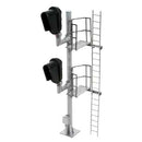 Atlas HO 70000097 Double-Head Modern Hooded Signal, All Scales Signal System, Right Hand