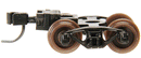 Atlas N 22051 Talgo-Type Freight Car Trucks with Accumate Knuckle Couplers, Friction Bearing