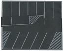 Busch HO 9713 Flexible Paved Parking Lot, Self-Adhesive, Gray, White Markings, 7-7/8 x 6-3/16" 20 x 16cm
