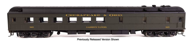 PREORDER Walthers Proto HO 920-17703 Lighted 82' Pullman-Built Heavyweight 36-Seat Diner, Chesapeake & Ohio
