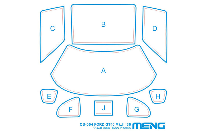 Meng-Model CS-004 FORD GT40 Mk.II ‘66 1:24