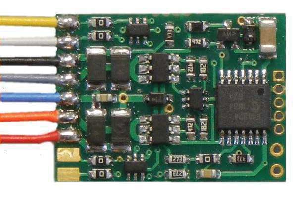 NCE D13W-4 D13W 4-Function DCC Control Decoder, Wired (4) 1.03 x .63 x .19" 26 x 16.5 x 4.7mm