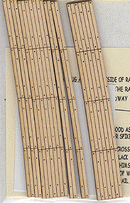 Blair Line HO 130 Laser-Cut Curved 2-Lane Wood Grade Crossing (2), 36" Radius