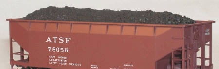 Accurail HO 354 Magnetic Coal Load (48), For Accurail 7700-Series Offset-Side Twin Hopper