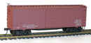Accurail HO 1398 36' Double-Sheathed Wood Boxcar with Steel Ends & Fishbelly Underframe Kit, Data Only (Mineral Red)