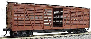 Accurail HO 4700 40' Wood Stock Car Kit (Plastic), Undecorated