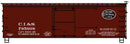 PREORDER Accurail HO 81893 36' Double-Sheathed Wood Boxcar, Steel Roof, Wood Ends, Straight Underf. Kit, Chicago, Indiana & Southern CI&S