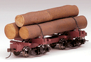 Bachmann Trains 27391 Spectrum(R) Skeleton Log Car (3-pack)