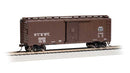 Bachmann Trains HO 15014 Steam-Era 40' Steel Boxcar Silver Series(R), Nashville, Chattanooga & St. Louis