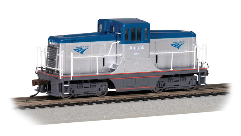 Bachmann 68205 GE 44-Ton Switcher - Sound and DCC - Sound Value -- Amtrak 1000 (silver, blue, red, black), HO