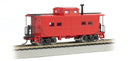 Bachmann Trains HO 16806 Northeast-Style Steel Cupola Caboose, Silver Series, Painted, Unlettered (Caboose Red)