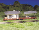 Bachmann Trains HO 45173 Suburban Station, Plasticville U.S.A. Kit, 1-7/8 x 5-1/2" 4.8 x 14cm