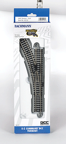Bachmann Trains HO 44130 Decoder-Equipped Nickel Silver E-Z Track Turnout, Left-Hand