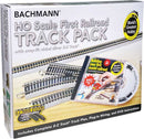 Bachmann Trains HO 44596 Your First Railroad Track Pack, E-Z Track, For 4 x 8 Layout