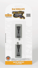 Bachmann Trains N 44891 Hayes Bumper, E-Z Track, Nickel-Silver Rail & Gray Roadbed (2)