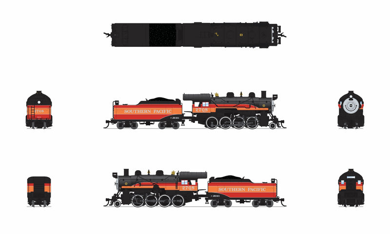 PREORDER Broadway Limited Imports N 8388 2-8-0 Consolidation with Smoke, Southern Pacific