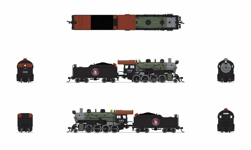 PREORDER Broadway Limited Imports N 8401 2-8-0 Consolidation, Great Northern