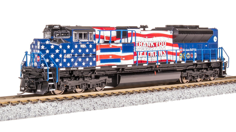 BLI 8425 EMD SD70ACe, MRL 4407, Veterans Tribute, Paragon4 Sound/DC/DCC, N