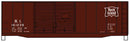 Accurail HO 3643 AAR 40' Double-Door Boxcar Kit, Rock Island 161239 (Boxcar Red)