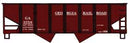 Accurail HO 2586 USRA 55-Ton 2-Bay Open Hopper Kit, Georgia Railroad 3758 (Boxcar Red)