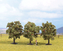 Noch HO 25113 Multi-Tree Packs, Apple Green 3-1/8" 8cm (3)