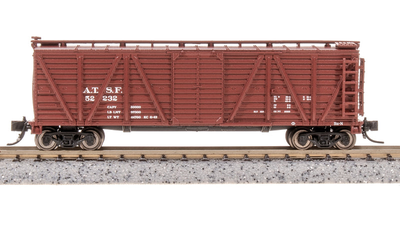 BLI 8450 40' Wood Stock Car, ATSF 52232, Cattle Sounds, N