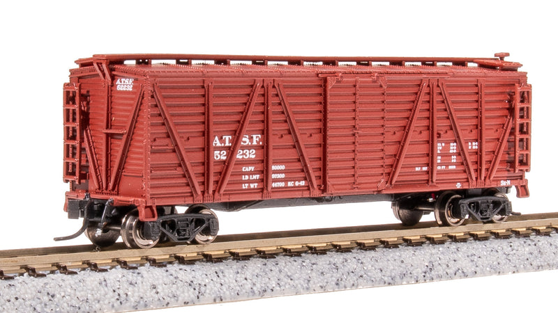 BLI 8450 40' Wood Stock Car, ATSF 52232, Cattle Sounds, N