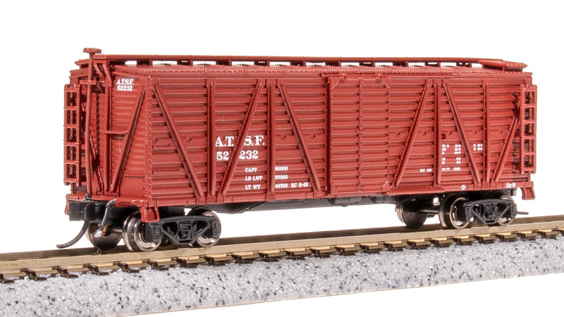 BLI 8450 40' Wood Stock Car, ATSF 52232, Cattle Sounds, N