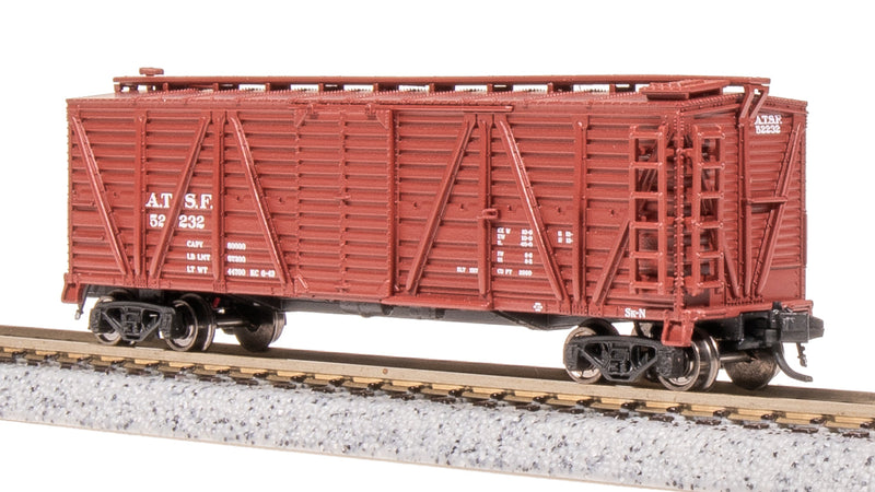 BLI 8450 40' Wood Stock Car, ATSF 52232, Cattle Sounds, N