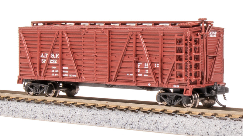 BLI 8450 40' Wood Stock Car, ATSF 52232, Cattle Sounds, N